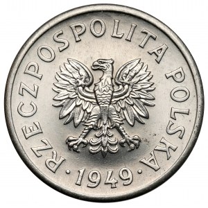 Próba NIKIEL 20 groszy 1949