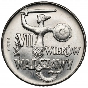 Próba NIKIEL 10 złotych 1965, VII wieków Warszawy - Syrena