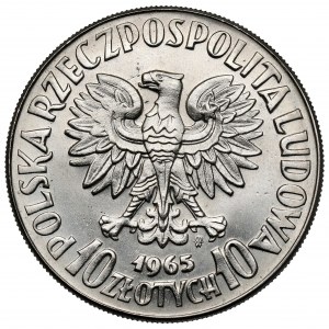 Próba NIKIEL 10 złotych 1965, VII wieków Warszawy - Syrena