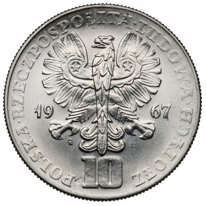 Próba NIKIEL 10 złotych 1967 Rewolucja Październikowa