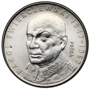 Próba NIKIEL 10 złotych 1967 Świerczewski - bez czapki