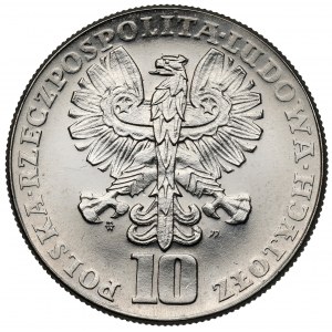 Próba NIKIEL 10 złotych 1967 Skłodowska-Curie - w lewo
