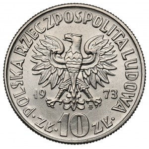 Próba NIKIEL 10 złotych 1973 Kopernik