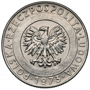 Próba NIKIEL 20 złotych 1973 Wieżowiec i łany zboża