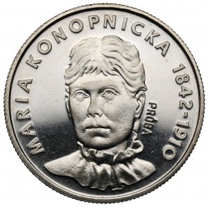 Próba NIKIEL 20 złotych 1978 Maria Konopnicka - mały Orzeł