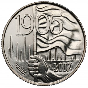 Próba NIKIEL 20 złotych 1980 Łódź 1905