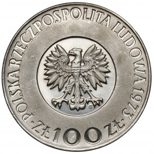 Próba NIKIEL 100 złotych 1973 Mikołaj Kopernik - krótsze włosy