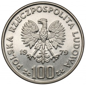 Próba NIKIEL 100 złotych 1979 Henryk Wieniawski - duża głowa