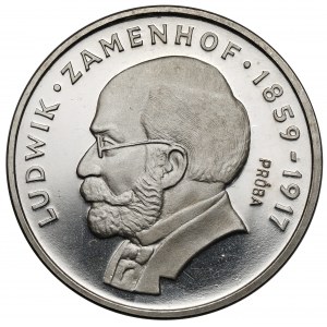 Próba NIKIEL 100 złotych 1979 Ludwik Zamenhof - w lewo