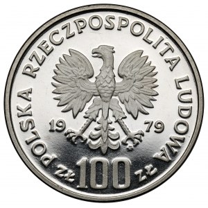 Próba NIKIEL 100 złotych 1979 Ludwik Zamenhof - w lewo