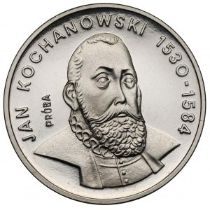 Próba NIKIEL 100 złotych 1980 Jan Kochanowski - duża głowa