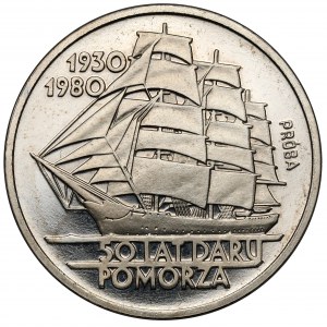 Próba NIKIEL 100 złotych 1980 Dar Pomorza