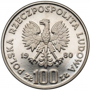 Próba NIKIEL 100 złotych 1980 Dar Pomorza