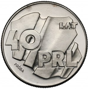 Próba NIKIEL 100 złotych 1984, 40 lat PRL