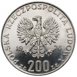 Próba NIKIEL 200 złotych 1976 Igrzyska - głowa