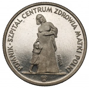 Próba NIKIEL 200 złotych 1985 Pomnik - Szpital Centrum Zdrowia Matki Polki
