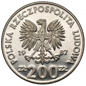 Próba NIKIEL 200 złotych 1987 Mistrzostwa Europy w piłce nożnej