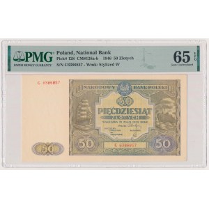 50 złotych 1946 - mała litera - C