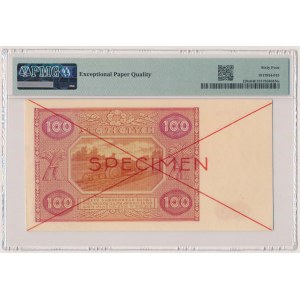 100 złotych 1946 - SPECIMEN - A 1234567 8900000