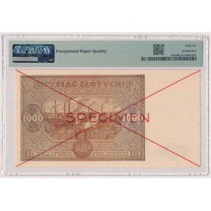 1.000 złotych 1946 - SPECIMEN - A. 1234567