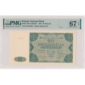 20 złotych 1947 - B