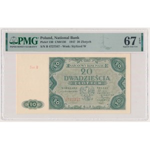 20 złotych 1947 - B