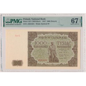 1.000 złotych 1947 - duża litera - Ł