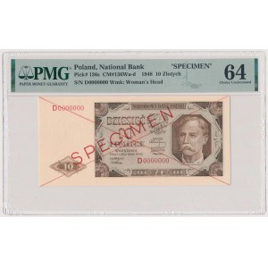 10 złotych 1948 - SPECIMEN - D