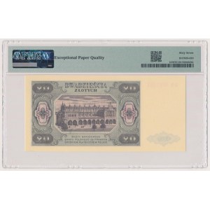 20 złotych 1948 - HM 9803... papier PLASTYFIKOWANY jasny