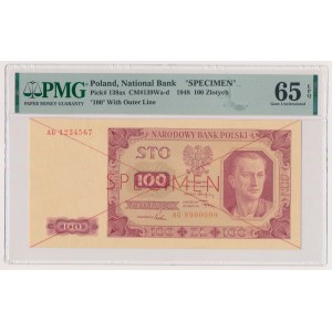 100 złotych 1948 - SPECIMEN - AG
