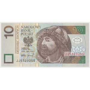 10 zł 1994 - JJ - numer radarowy 5529255