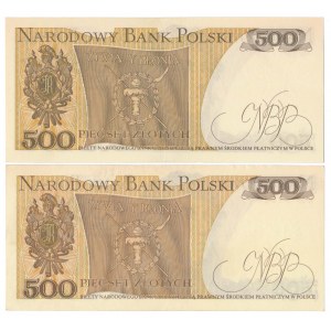 500 zł 1974 - A i 500 zł 1979 - BH (2szt)