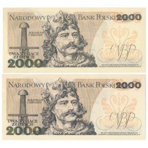 2.000 zł 1979 - AL i 2.000 zł 1982 - CB (2szt)