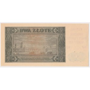 2 złote 1948 - z nadrukiem NBP - Wystawa Współczesne monety i banknoty