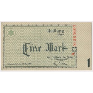 Getto 1 marka 1940 - numeracja 6-cyfrowa - seria A