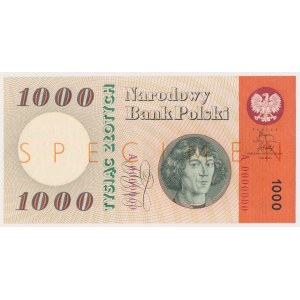 1.000 złotych 1965 - SPECIMEN - A 0000000