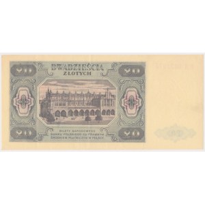20 złotych 1948 - HM 085... papier zwykły