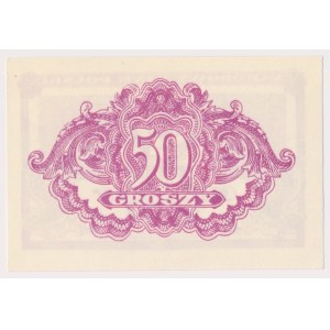 REPRINT bez nadruków 50 groszy 1944