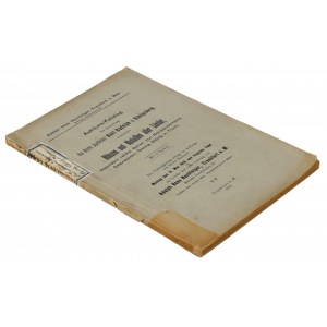 Karl Rudolph von Königsberg - katalog aukcyjny zbioru 1914