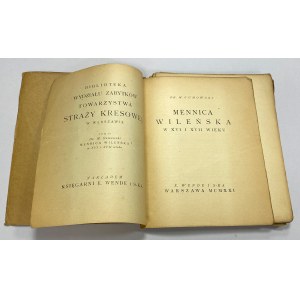Mennica Wileńska w XVI i XVII wieku, M. Gumowski 1921 r.