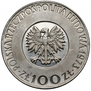 Próba NIKIEL 100 złotych 1973 Mikołaj Kopernik - długie włosy
