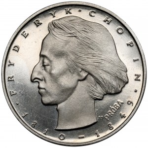 Próba NIKIEL 50 złotych 1972 Chopin - mała głowa
