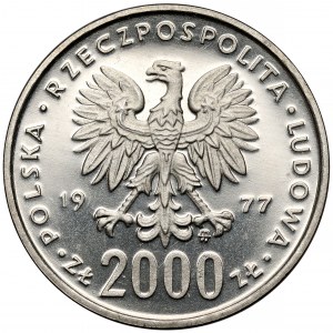 Próba NIKIEL 2.000 złotych 1977 Chopin