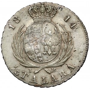 Księstwo Warszawskie, 1/3 talara 1814 IB - b.ładny
