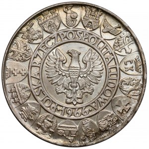Próba SREBRO 100 złotych 1966 Mieszko... półpostacie