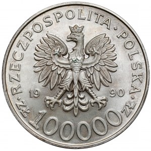 100.000 złotych 1990 Solidarność - odmiana A
