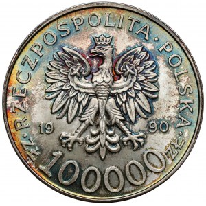100.000 złotych 1990 Solidarność - odmiana A
