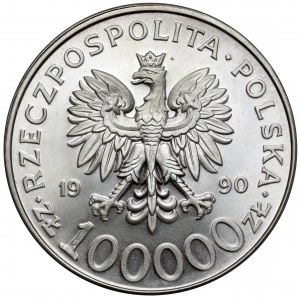100.000 złotych 1990 Solidarność - odmiana A