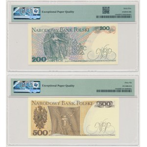 200 zł 1986 - CZ i 500 zł 1982 - FT (2szt)