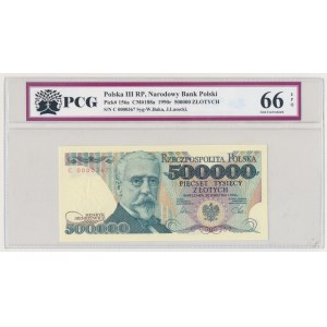 500.000 zł 1990 - C 0000367 - niski numer